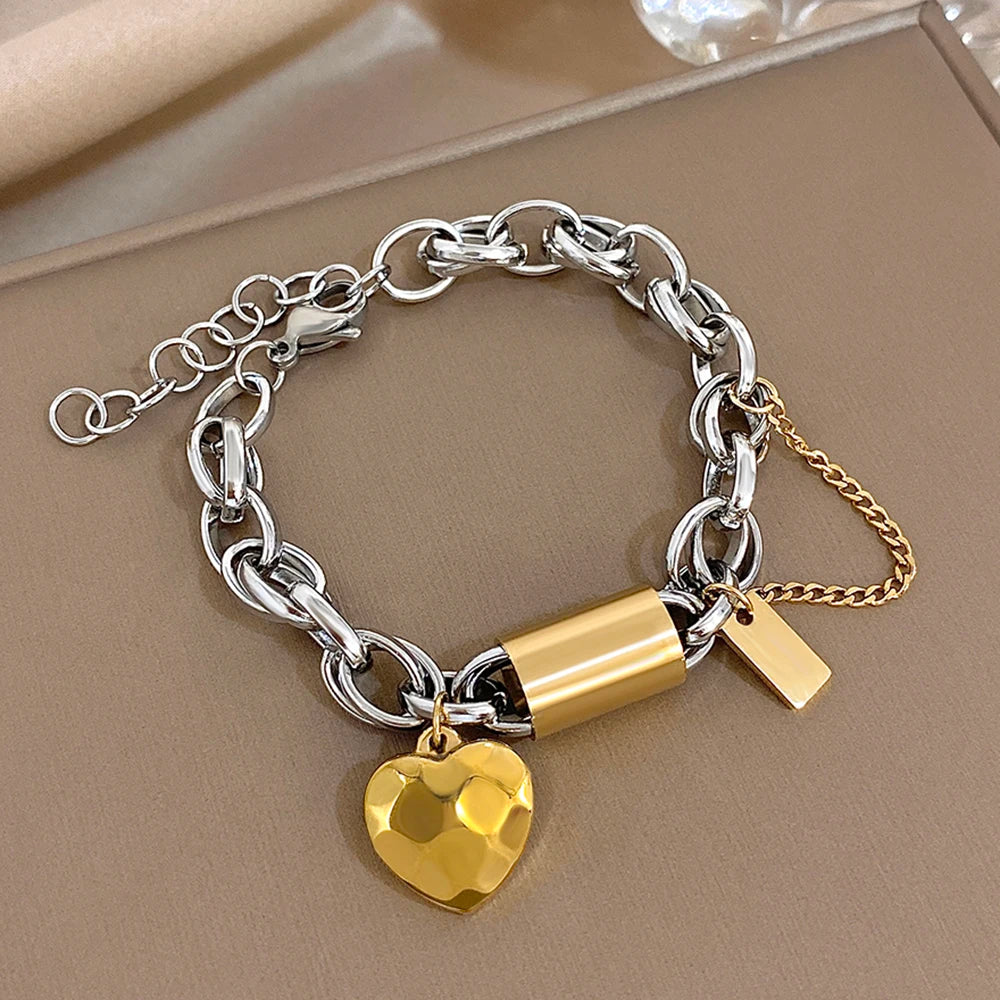 Bracelet Solé in silver stainless steel — minimalist bracelet by Élan by AKI