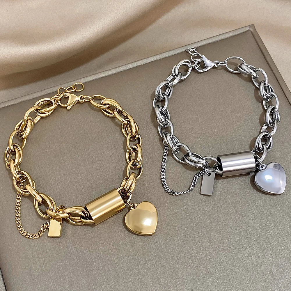Bracelet Solé in silver stainless steel — minimalist bracelet by Élan by AKI
