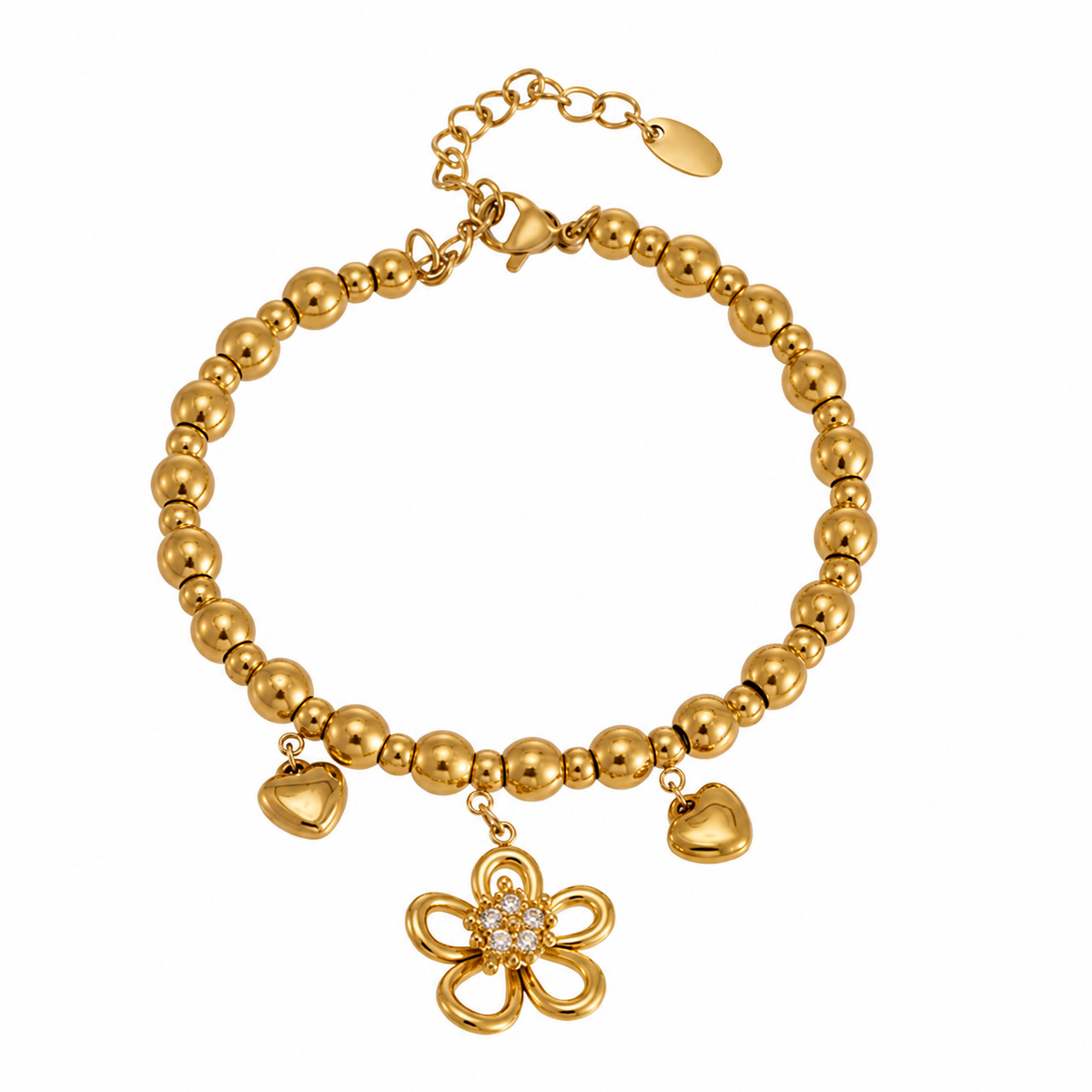 Lumière Stack in Gold Ornaments — charm bracelet stack by Élan by AKI
