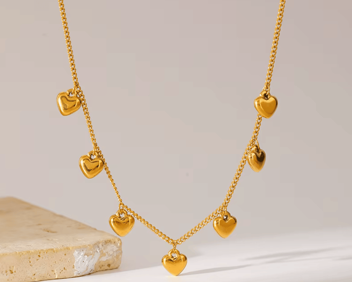 Necklace Mindy in gold — minimalist everyday necklace by Élan by AKI