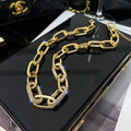 Necklace Noelle in gold — chunky statement necklace by Élan by AKI