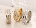Ring Odette in silver+gold+rose gold stainless steel — minimalist ring by Élan by AKI
